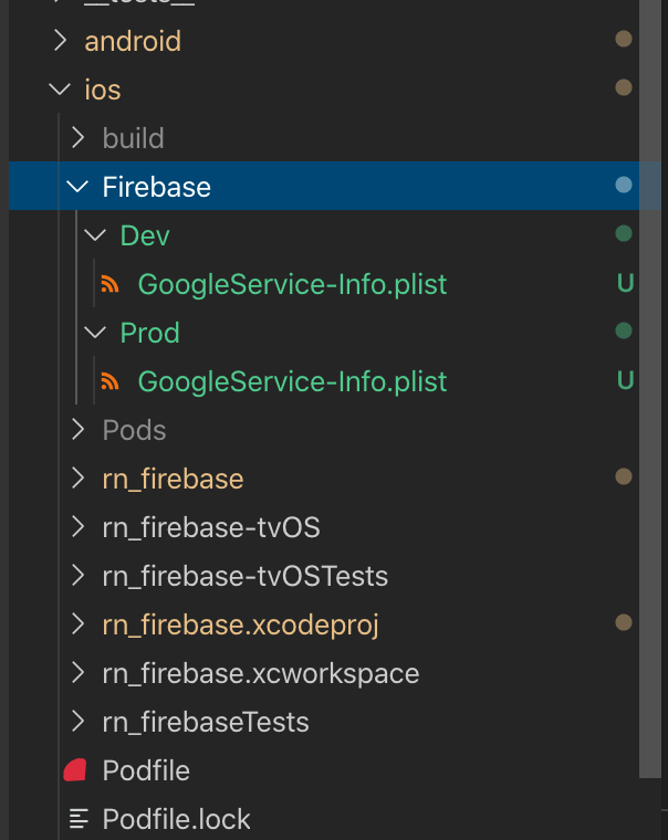 Firebase Project ios